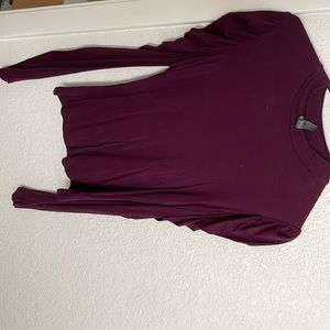 Never worn small purple long sleeve blouse.